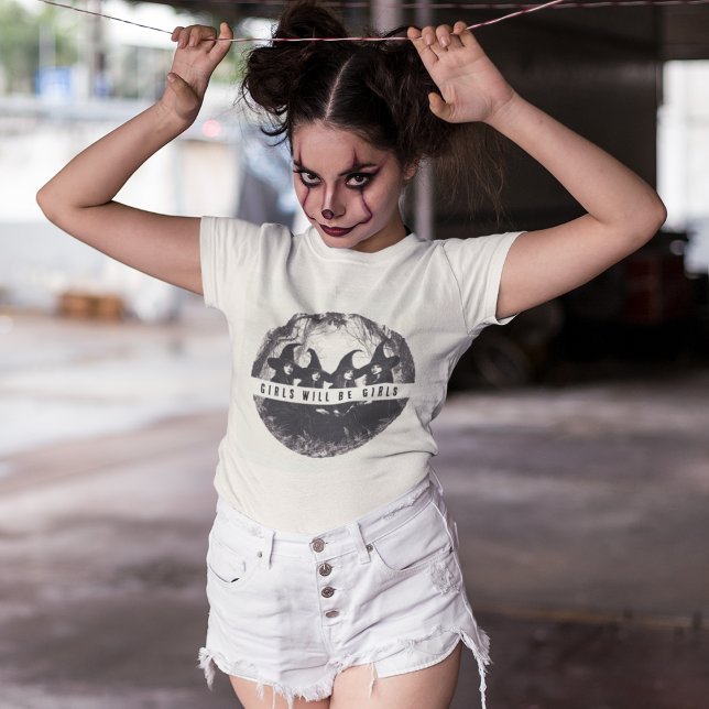 "Girls Will Be Girls | Cute Witch-Themed Halloween Tri-Blend Shirt (Creator Uploaded)