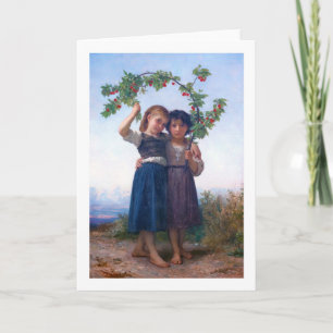 Girls with The Cherry Branch, Bouguereau Card