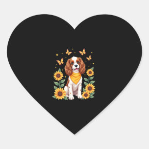 Girls Women Mom Cavalier King Charles Spaniel Dog  Heart Sticker