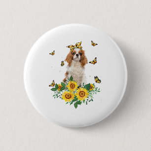 Girls Women Mum Cavalier King Charles Spaniel Dog  6 Cm Round Badge