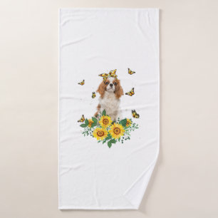 Girls Women Mum Cavalier King Charles Spaniel Dog Bath Towel
