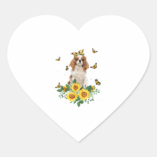 Girls Women Mum Cavalier King Charles Spaniel Dog  Heart Sticker