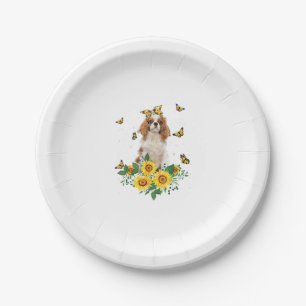 Girls Women Mum Cavalier King Charles Spaniel Dog  Paper Plate