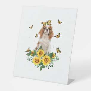 Girls Women Mum Cavalier King Charles Spaniel Dog Pedestal Sign