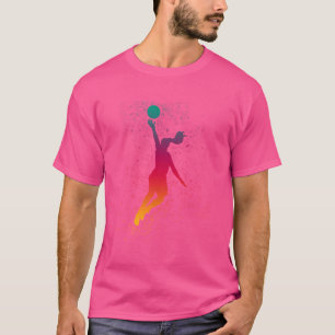 Girl's & Women's Basketball Layup Teen School Play T-Shirt