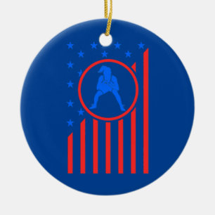 Girls Wrestling Mom Women Wrestler Female Wrestle Ceramic Tree Decoration