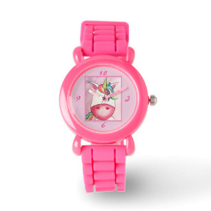 Girls Wrist Watches - Multi Coloured Unicorn