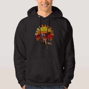 Girlsaurus Jurassic T Rex Girl Vintage World Dinos Hoodie