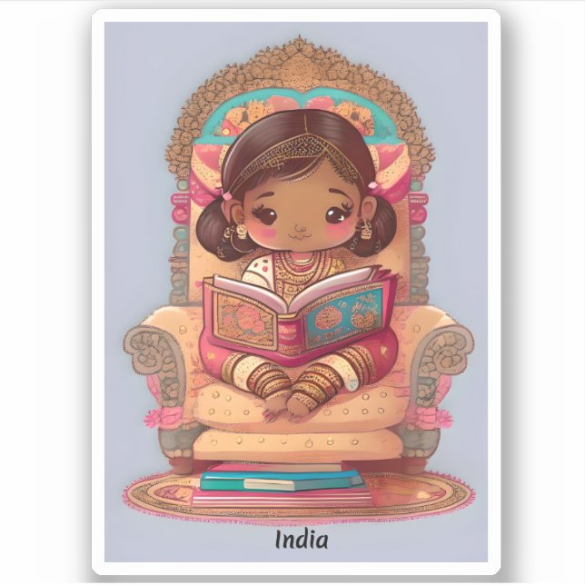 Girlsof the World Reading - India (Front)