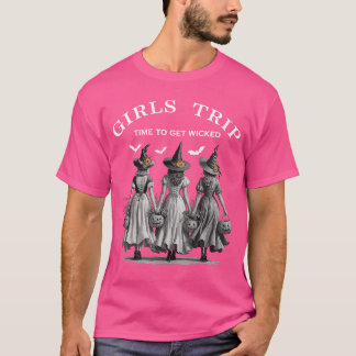 Girlsripimeo Get Wicked Halloween Salem Witch frie T-Shirt