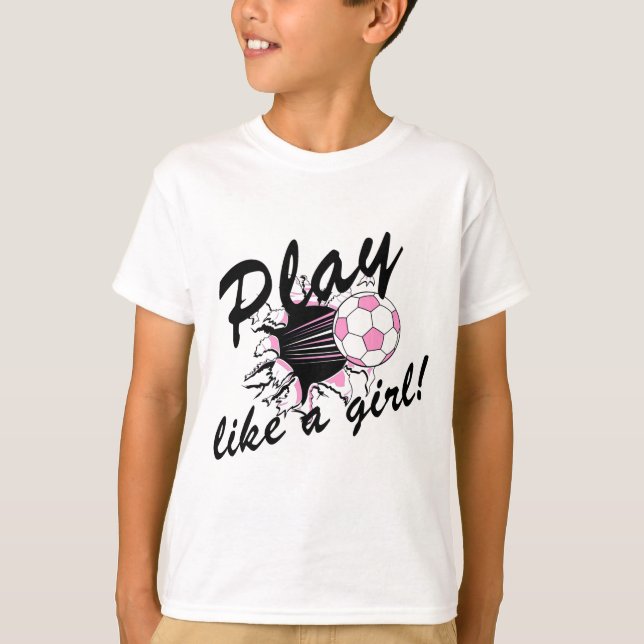 Girls's Soccer T-shirts and Gifts. (Front)