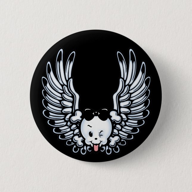 Girlwing 6 Cm Round Badge (Front)