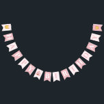Girly and Whimsical Pink Princess Kids Birthday Bunting<br><div class="desc">This cute and whimsical kids birthday bunting design features a pink Princess castle,  with two golden crowns. The perfect pink design for your girls magical birthday party.</div>