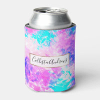 Girly Artsy Purple Pink Abstract Paint Pattern