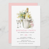 Girly Blush Pink | Casual Champagne Adult Birthday