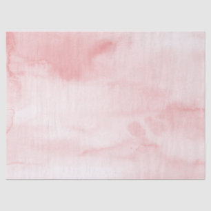 Girly Blush Pink Watercolor Tissue Paper