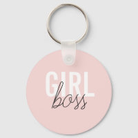 Girly blush typography script girl boss