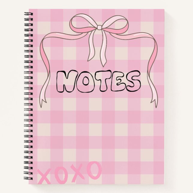 Girly Bow Notebook (Front)