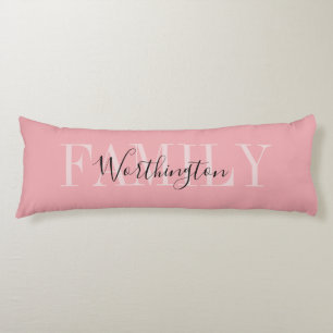 Girly Calligraphy words Name pink blush red Body P Cushion