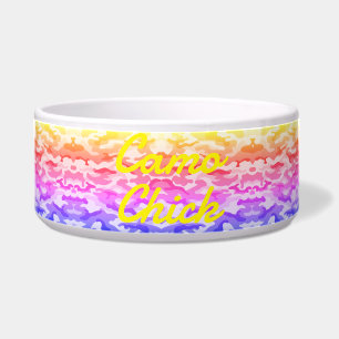 Girly Camouflage Pastels Monogram in Yellow