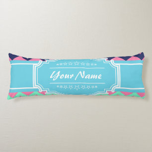 Girly Chevron Personalised   N1 Body Cushion