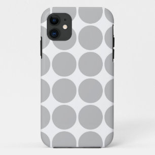 Girly Chic Accessory Party Treat Silver Polka Dots Case-Mate iPhone Case