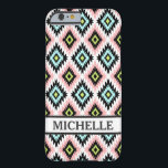 Girly Chic Aztec Pattern Persoanlized Name Barely There iPhone 6 Case<br><div class="desc">Girly Chic Andes Tribal Ethnic Abstract Aztec Geometric Pattern Persoanlized Monogram Initial Name Gift Ideas for HER. Personalise it with recipient's name or customise it further to change the font,  size & colour of the text. Or delete the text/label if you'd rather have it without.</div>