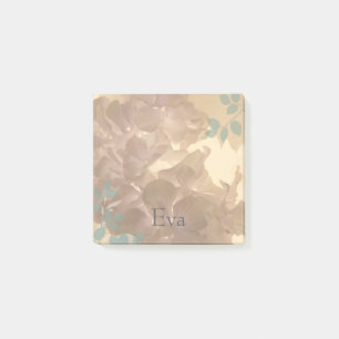 Girly Chic Floral Personalised Post-it Notes