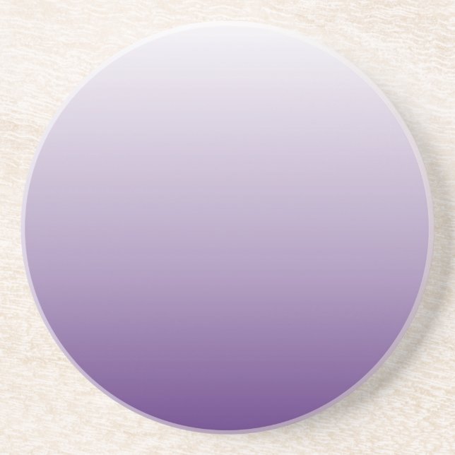 Girly Chic minimalist ombre lilac lavender purple Coaster (Front)