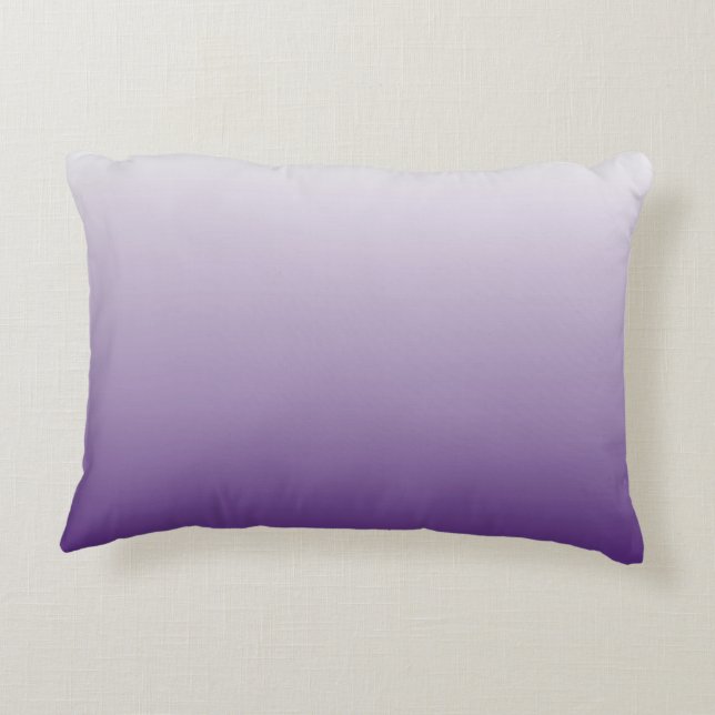 Girly Chic minimalist ombre lilac lavender purple Decorative Cushion (Back)