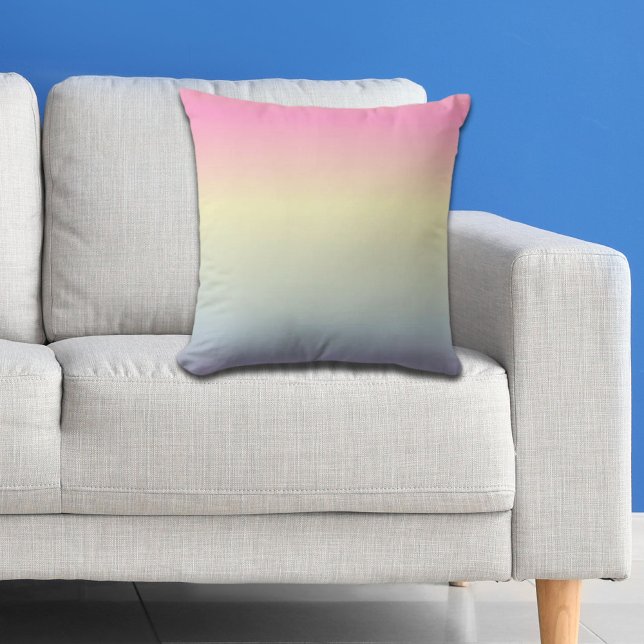 girly chic unicorn pink purple  pastel rainbow cushion (Creator Uploaded)