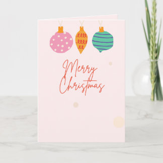 Girly Christmas Greeting Card, Standard, 5" x 7"  Card