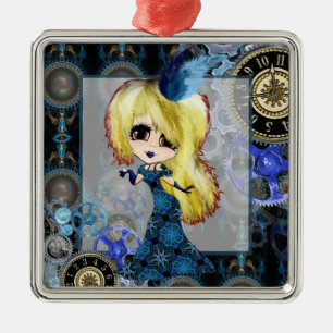 Girly Christmas Metal Tree Decoration