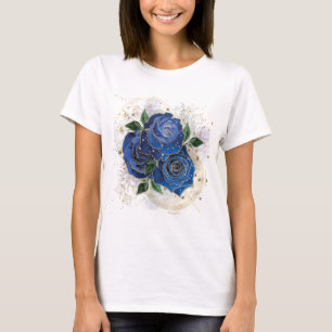Girly collage - midnight blue  T-Shirt