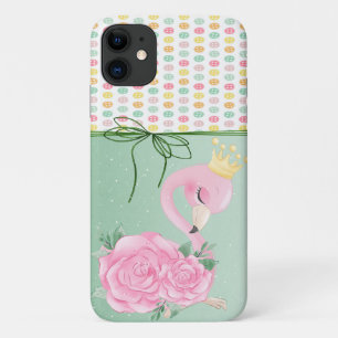 Girly Colourful Buttons,Baby Flamingo Case-Mate iPhone Case