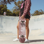 Girly Cool Pink Rose Gold Glitter Sparkle Drips Skateboard<br><div class="desc">Girly Cool Pink Rose Gold Glitter Sparkle Drips Skateboard with faux glitter drips. Easy to customise and perfect for your glitter aesthetic.</div>