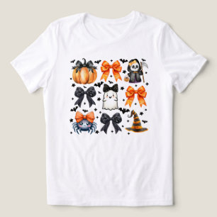 Girly Coquette Cute Halloween Bow Tri-Blend Shirt