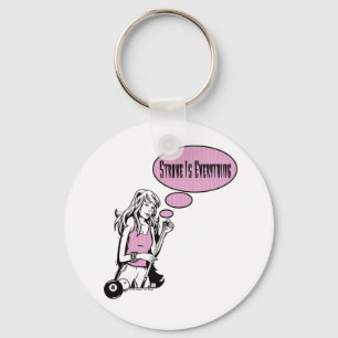 Girly Cue Key Ring