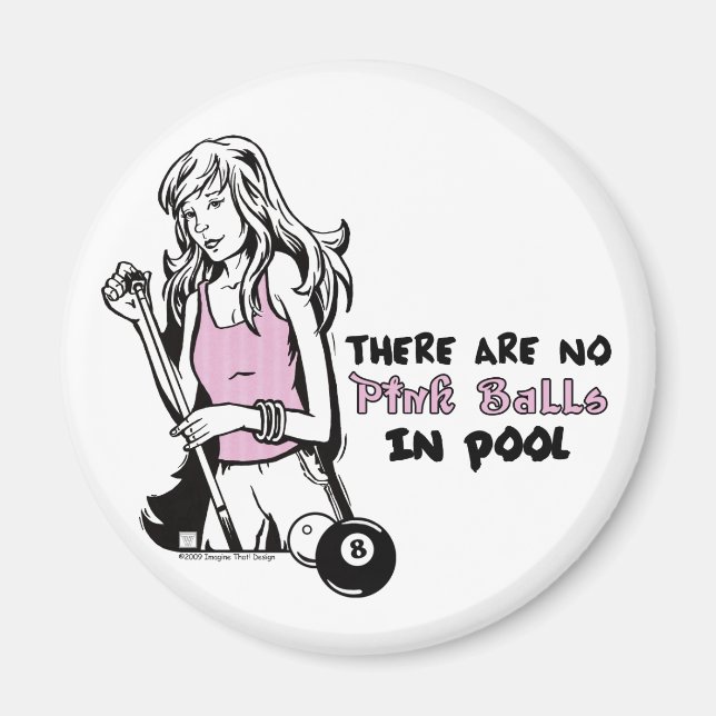 Girly Cue Magnet (Front)