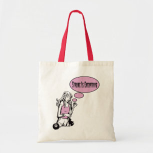Girly Cue Tote Bag