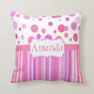 Girly custom cushion, girl's room cushion