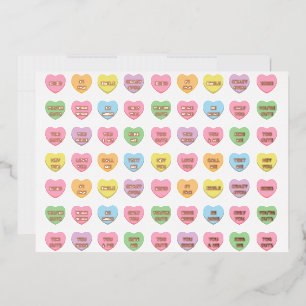 Girly cute fun custom conversation candy hearts