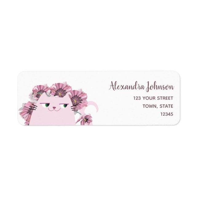 Girly Cute Return Address (Front)