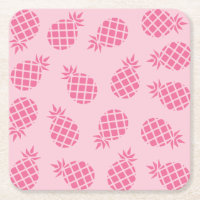 Girly cute summer pastel pink pineapple pattern