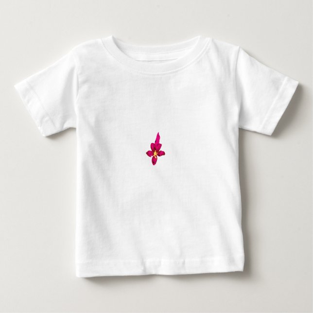 Girly Design, Light Gold, Purplish Red Baby T-Shirt (Front)