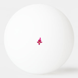 Girly Design, Light Gold, Purplish Red Ping Pong Ball