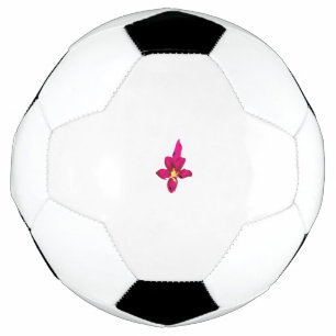 Girly Design, Light Gold, Purplish Red Soccer Ball