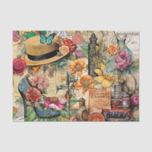 Girly Dreams Collage Tissue Paper