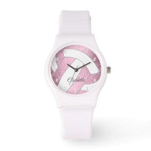 girly dusty pink custom sports gifts volleyball wa watch