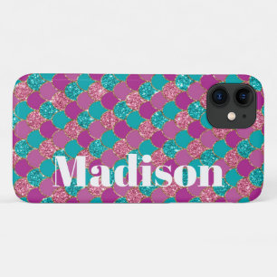 Girly Faux Glitter Mermaid Scales Pattern Case-Mat Case-Mate iPhone Case
